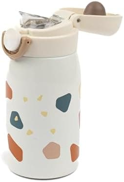 Fabelab Kinder Trinkflasche 320 ml | BPA-Frei Edelstahl Auslaufsicher | Schultasche Wasserflasche