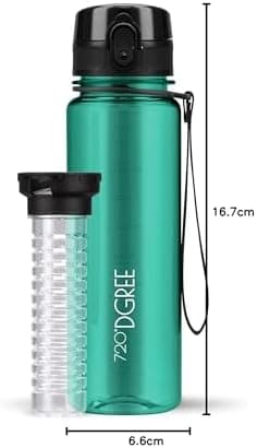 720°DGREE uberBottle Trinkflasche SoftTouch 500ml - Auslaufsicher, BPA-Frei - für Sport und Outdoor-Aktivitäten - Climat