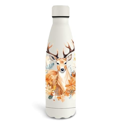 Grsta Trinkflasche 500ml, BPA-freie Edelstahlflasche für Kinder, ideale Wasserspeicherung bei Kalt&warm