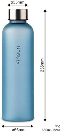 VINSUN Trinkflasche 1000ml - auslaufsicher, BPA frei, Tritan - Leichte Wasserflasche für Sport und Outdoor activities -