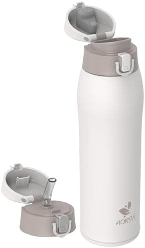 AORIN Trinkflasche Edelstahl 18/8, 500ml, BPA-Frei, Doppelwandig Isolierflasche für Sport, Schule und Outdooraktivitäten