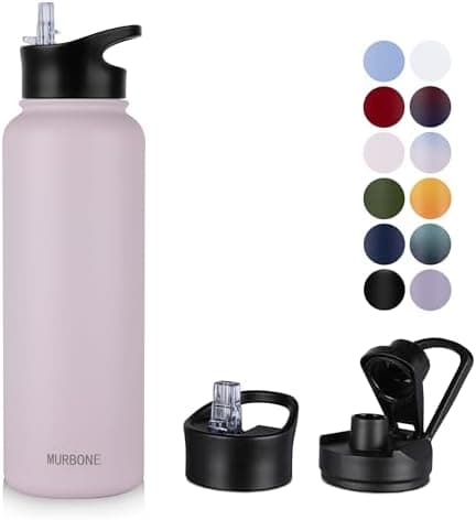 Edelstahl Trinkflasche 1.2L BPAfrei-Thermoskanne-Vakuum Doppelwandisolierung für Sport Campings-Reise-Kohlensäure Geeign