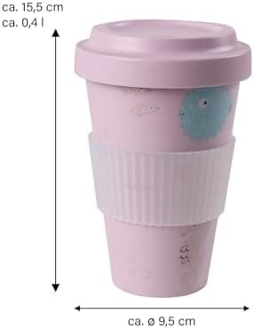AWAVE klimaneutraler Mehrweg Kaffeebecher to-go, 400 ml, türkis, aus recycelten PET-Flaschen