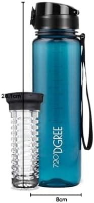 720°DGREE uberBottle Trinkflasche SoftTouch 500ml - Auslaufsicher, BPA-Frei - für Sport und Outdoor-Aktivitäten - Climat