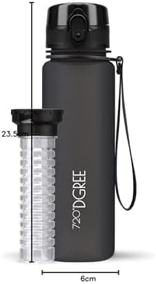 720°DGREE uberBottle Trinkflasche SoftTouch 500ml - Auslaufsicher, BPA-Frei - für Sport und Outdoor-Aktivitäten - Climat