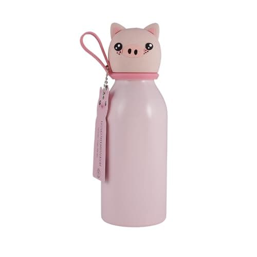 Lulubug Kinder Trinkflasche Tierform BPA-frei 350ml Kaltes Warmes Isolert Flasche | Doppelwandig Edelstahl Spülmaschinen