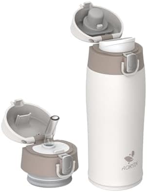 AORIN Trinkflasche Edelstahl 18/8, 500ml, BPA-Frei, Doppelwandig Isolierflasche für Sport, Schule und Outdooraktivitäten
