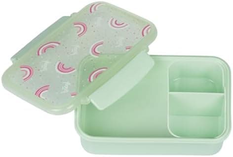 Baagl Brotdose Kinder für Schule – Snackdose mit Fächern (Panda)  
Baagl Brotdose für Mädchen – Lunchbox mit Trennfächer
