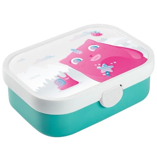 Landpark Brotdose Willi Kinder - Bento Box Kinder - Schule mit Fächern und Gabel - BPA-frei & Spülmaschinenfest - 750 ml