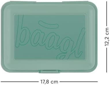 ### Baagl Brotdose Kinder für Schule – Lunchbox für Mädchen & Jungen – Jausenbox, Brotzeitbox, Brotbox, Snackbox (Delphi
