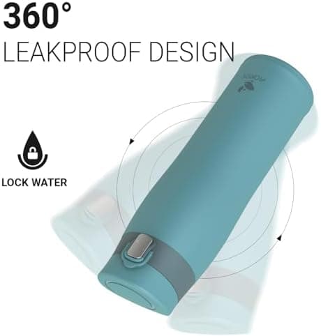 AORIN Trinkflasche Edelstahl 18/8, 500ml, BPA-Frei, Doppelwandig Isolierflasche für Sport, Schule und Outdooraktivitäten