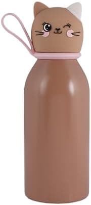 Lulubug Kinder Trinkflasche Tierform BPA-frei 350ml Kaltes Warmes Isolert Flasche | Doppelwandig Edelstahl Spülmaschinen