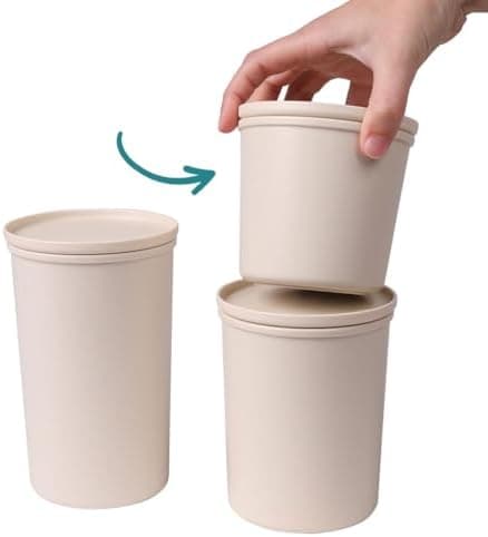 AWAVE klimaneutral Mehrweg Frischhaltedose 1.000 ml natural PET-Flaschen Recycling Aufbewahrungsboxunterwegs