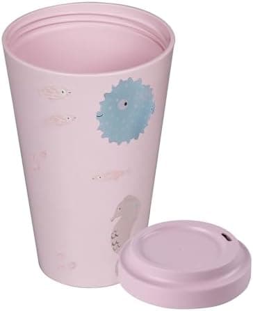 AWAVE klimaneutraler Mehrweg Kaffeebecher to-go, 400 ml, türkis, aus recycelten PET-Flaschen
