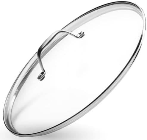 Hartglas-Topfdeckel 32cm | Passend Für Pfannen & Töpfe | Hitzebeständig Bis 250°C | Dampfventil Inklusive | Spülmaschine