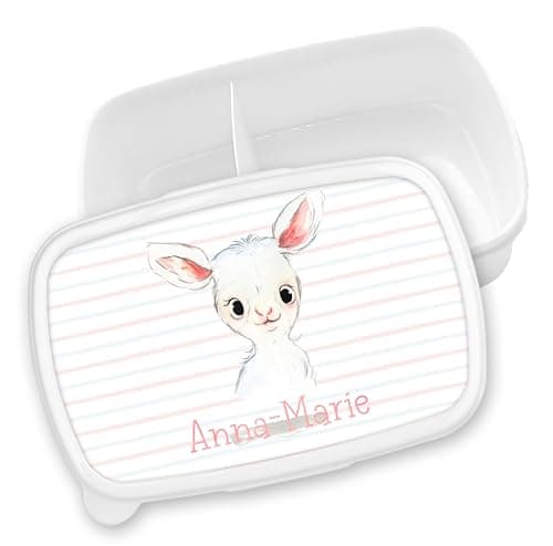 Timalo® Brotdose Kinder mit Namen | Personalisierte Bento Lunchbox für Jungen & Mädchen | Kindergarten & Schule Motiv Ti