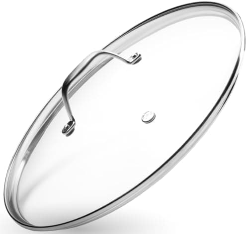 Hartglas-Topfdeckel 32cm | Passend Für Pfannen & Töpfe | Hitzebeständig Bis 250°C | Dampfventil Inklusive | Spülmaschine
