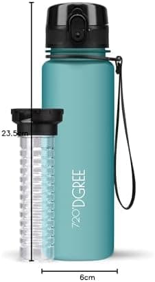 720°DGREE uberBottle Trinkflasche SoftTouch 500ml - Auslaufsicher, BPA-Frei - für Sport und Outdoor-Aktivitäten - Climat