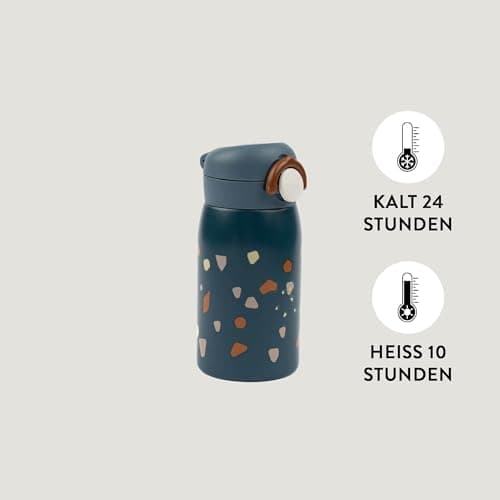 Fabelab Kinder Trinkflasche 320 ml | BPA-Frei Edelstahl Auslaufsicher | Schultasche Wasserflasche
