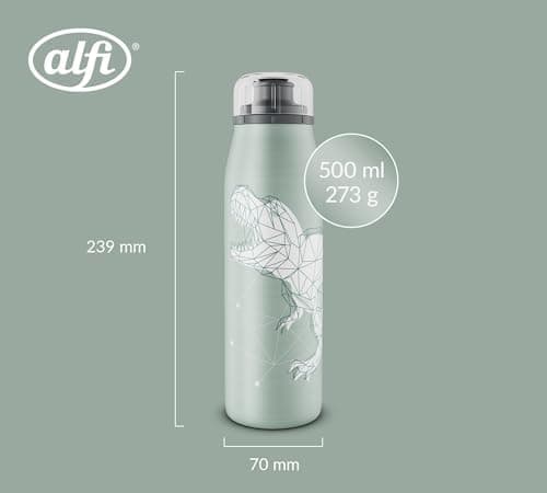 ALFI Kids ISO BOTTLE 350ml - Idas Schule der Magischen Tiere - Isoliertrinkflasche Kinder Edelstahl - hält 12 Stunden he