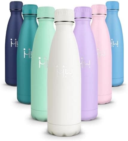 HoneyHolly Kinder Trinkflasche Doppelwandig, 500ML BPA-frei, Thermosflasche für Fitness und Gym
