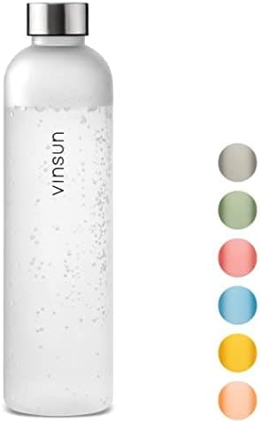 VINSUN Trinkflasche 1000ml - auslaufsicher, BPA frei, Tritan - Leichte Wasserflasche für Sport und Outdoor activities -