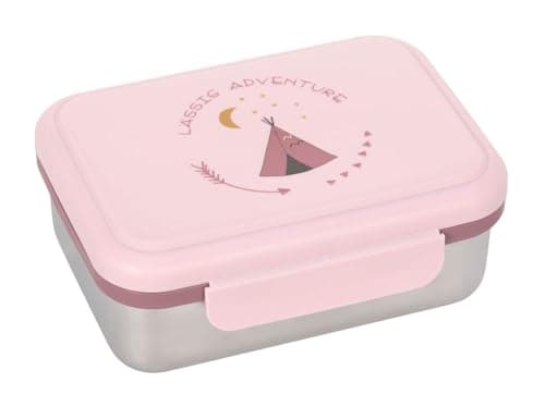 LÄSSIG Edelstahl Kinder Brotdose Frühstücksbox Nachhaltig für Schule und Adventure (1er Pack)  
LÄSSIG Kinder Brotdose E