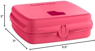 Tupperware Quadratische Sandwich-Box Aufbewahrungsbox Brotdose mit Scharnier und Verriegelung (türkis Koala Bär)