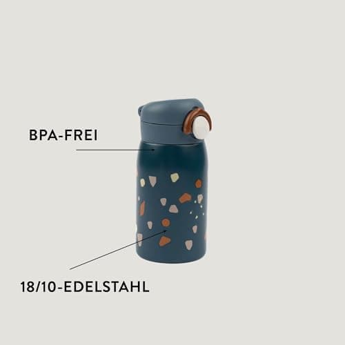 Fabelab Kinder Trinkflasche 320 ml | BPA-Frei Edelstahl Auslaufsicher | Schultasche Wasserflasche