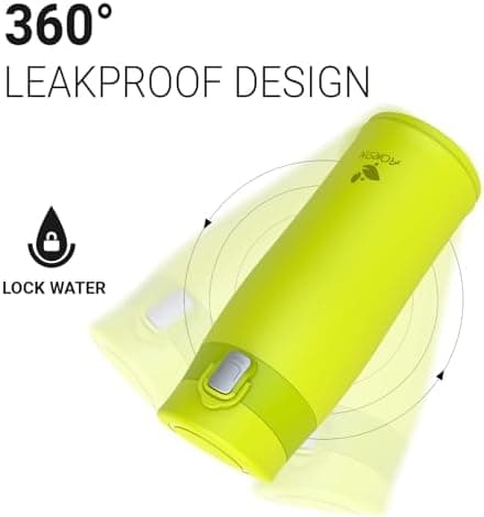 AORIN Trinkflasche Edelstahl 18/8, 500ml, BPA-Frei, Doppelwandig Isolierflasche für Sport, Schule und Outdooraktivitäten
