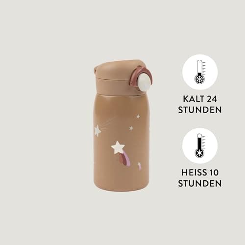 Fabelab Kinder Trinkflasche 320 ml | BPA-Frei Edelstahl Auslaufsicher | Schultasche Wasserflasche