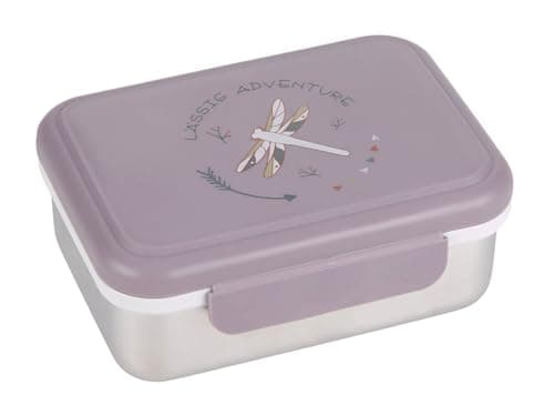 LÄSSIG Edelstahl Kinder Brotdose Frühstücksbox Nachhaltig für Schule und Adventure (1er Pack)  
LÄSSIG Kinder Brotdose E