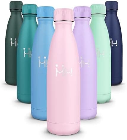 HoneyHolly Kinder Trinkflasche Doppelwandig, 500ML BPA-frei, Thermosflasche für Fitness und Gym