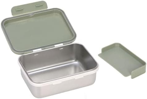 LÄSSIG Edelstahl Kinder Brotdose Frühstücksbox Nachhaltig für Schule und Adventure (1er Pack)  
LÄSSIG Kinder Brotdose E