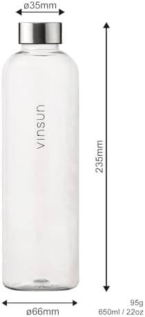 VINSUN Trinkflasche 1000ml - auslaufsicher, BPA frei, Tritan - Leichte Wasserflasche für Sport und Outdoor activities -