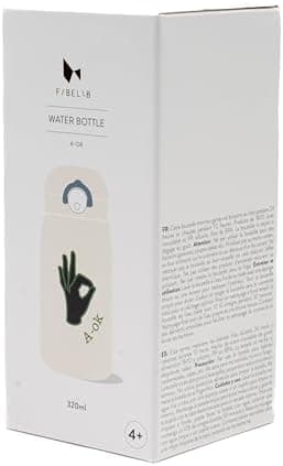 Fabelab Kinder Trinkflasche 320 ml | BPA-Frei Edelstahl Auslaufsicher | Schultasche Wasserflasche