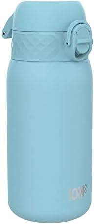 ion8 Kinder Trinkflasche Edelstahl 400ml Nicht Isoliert Sichere Verriegelung Spülmaschinenfest Klappdeckel Leicht zu Rei