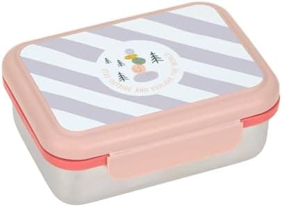LÄSSIG Edelstahl Kinder Brotdose Frühstücksbox Nachhaltig für Schule und Adventure (1er Pack)  
LÄSSIG Kinder Brotdose E