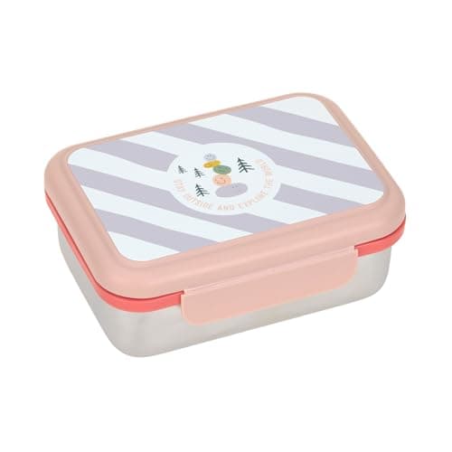 LÄSSIG Edelstahl Kinder Brotdose Frühstücksbox Nachhaltig für Schule und Adventure (1er Pack)  
LÄSSIG Kinder Brotdose E