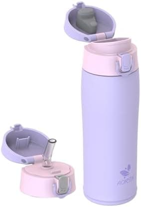 AORIN Trinkflasche Edelstahl 18/8, 500ml, BPA-Frei, Doppelwandig Isolierflasche für Sport, Schule und Outdooraktivitäten
