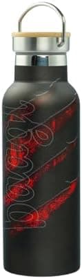 Baagl Thermosflasche Kinder Edelstahl – Auslaufsichere Wasserflasche für Mädchen – BPA-freie Flasche mit Bambusdeckel –