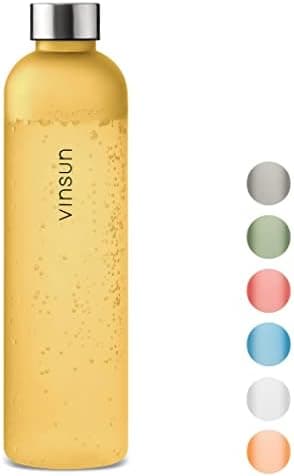 VINSUN Trinkflasche 1000ml - auslaufsicher, BPA frei, Tritan - Leichte Wasserflasche für Sport und Outdoor activities -