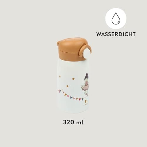Fabelab Kinder Trinkflasche 320 ml | BPA-Frei Edelstahl Auslaufsicher | Schultasche Wasserflasche