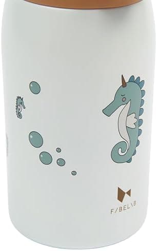 Fabelab Kinder Trinkflasche 320 ml | BPA-Frei Edelstahl Auslaufsicher | Schultasche Wasserflasche