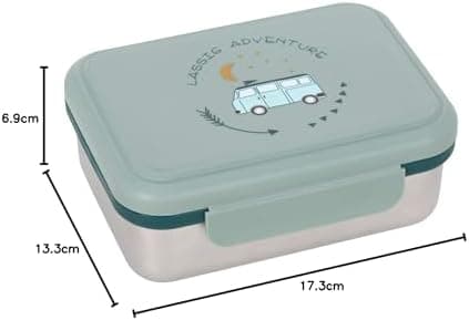 LÄSSIG Edelstahl Kinder Brotdose Frühstücksbox Nachhaltig für Schule und Adventure (1er Pack)  
LÄSSIG Kinder Brotdose E