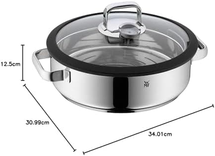 WMF Vitalis Glasdeckel für Aroma 6,5l, spülmaschinengeeignet, silikondichtung, vitalis zubehör
| WMF Vitalis Glasdeckel