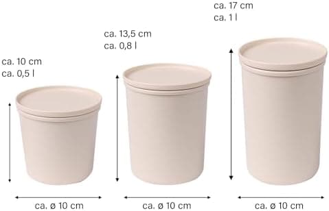AWAVE klimaneutral Mehrweg Frischhaltedose 1.000 ml natural PET-Flaschen Recycling Aufbewahrungsboxunterwegs