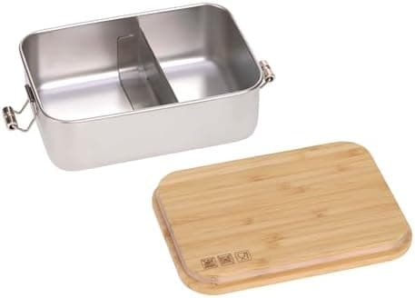 LÄSSIG Edelstahl Kinder Brotdose Frühstücksbox Nachhaltig für Schule und Adventure (1er Pack)  
LÄSSIG Kinder Brotdose E