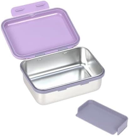 LÄSSIG Edelstahl Kinder Brotdose Frühstücksbox Nachhaltig für Schule und Adventure (1er Pack)  
LÄSSIG Kinder Brotdose E