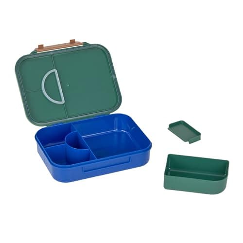 Lässig Kinder Brotdose Frühstücksbox fürLittle Gang, BPA-frei mit herausnehmbarer Trennung/Rainbow grün, Bento-Lunchbox
